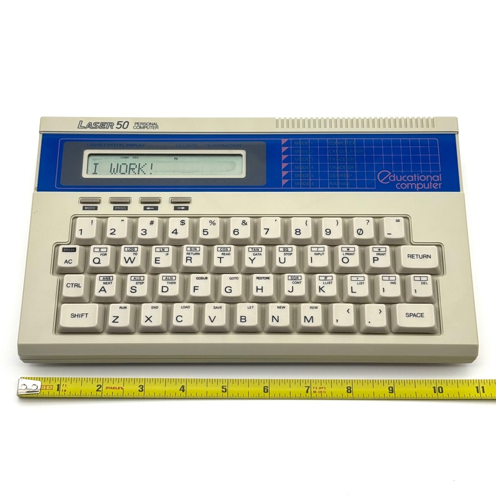 Laser 50 Personal Computer Vintage 1985 Educational Video Technology Tested - Picture 11 of 11